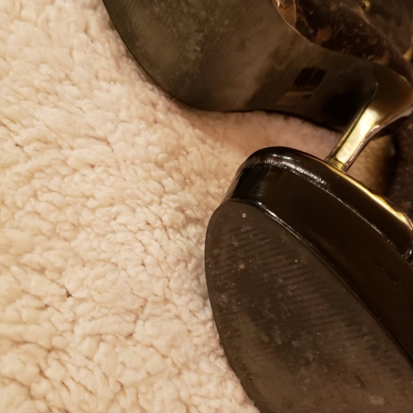 Thigh high sexy lace  high heel boots with ribbon design - Picture 5 of 5